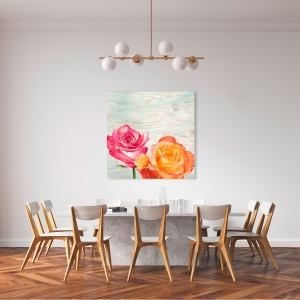 Cuadros de flores modernos en canvas. Jenny Thomlinson, Funky Roses II