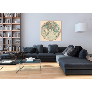 Wall art print and canvas. John Cary, Map of the Eastern Hemisphere
