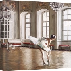 Wall art print and canvas. Pierre Benson, Rehearsing Ballerina