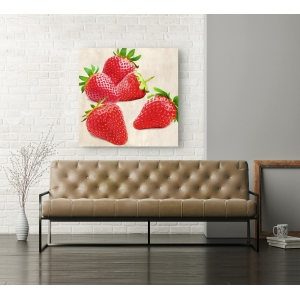 Leinwandbilder für Küche. Remo Barbieri, Erdbeeren