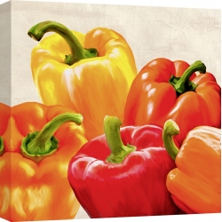 Wall art print and canvas. Remo Barbieri, Peppers