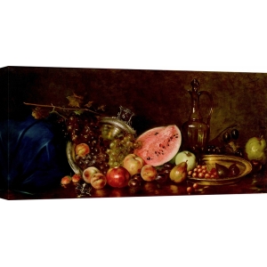 Wall art print and canvas. Nikolaos Wokos, Still life with fruit