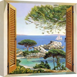 Wall art print and canvas. Andrea Del Missier, Window on the Mediterranean