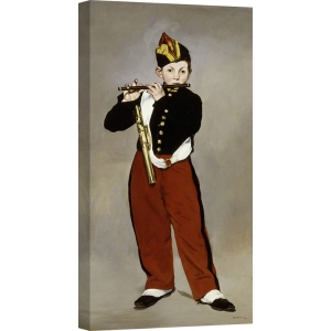 Wall art print and canvas. Manet, Edouard, The Young Flautist