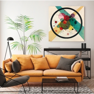 Wall art print and canvas. Wassily Kandinsky, Circles in a circle
