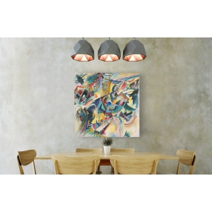 Cuadro abstracto en canvas. Wassily Kandinsky, Improvisation Klamm
