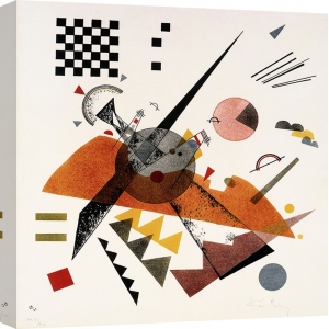 Cuadro abstracto en canvas. Wassily Kandinsky, Orange