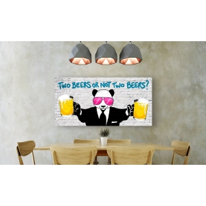 Wall art print and canvas. Masterfunk Collective, Two Beers or Not Two Beers (detail)