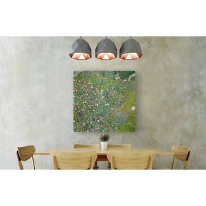 Leinwandbilder. Gustav Klimt, Italienische Gartenlandschaft