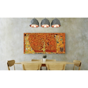 Cuadro famoso en canvas. Gustav Klimt, El árbol de la Vida (Red Variation)