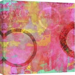 Cuadro abstracto moderno en canvas. Amber King, Circle Carnival I