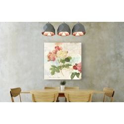 Wall art print and canvas. Eric Chestier, Redouté's Roses 2.0 – I