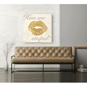 Cuadros decorativos en canvas. Michelle Clair, Kiss Me Stupid! 2