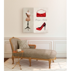 Wall art print and canvas. Michelle Clair, Rouge Matin