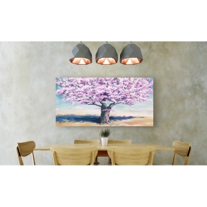 Leinwandbilder mit Bäume. Jan Eelder, Pfirsichbaum in voller Blüte