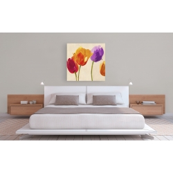 Quadro, stampa su tela. Luca Villa, Tulips in Colors (dettaglio)