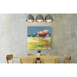 Wall art print and canvas. Luigi Florio, Tree in the meadow