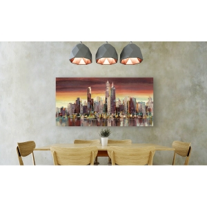 Wall art print and canvas. Luigi Florio, Evening light in New York