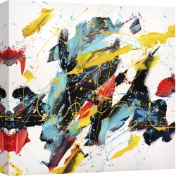 Cuadro abstracto moderno en canvas. Bob Ferri, Caprice II