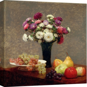 Quadro, stampa su tela. Henri Fantin-Latour, Frutta su un tavolo