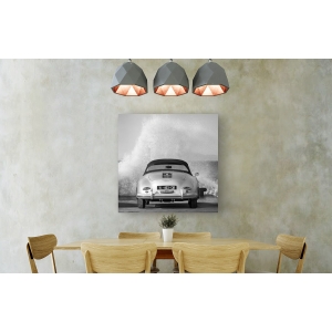 Wall art print and canvas. Gasoline Images, Ocean Waves Breaking on Vintage Beauties (BW detail 2)