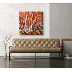 Wall art print and canvas. Adriano Galasso, Birch wood I