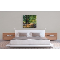Wall art print and canvas. Adriano Galasso, Light in the woods