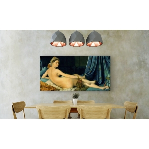 Wall art print and canvas. Jean-Auguste-Dominique Ingres, Great Odalisque