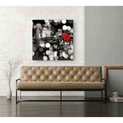 Wall art print and canvas. Dianne Loumer, A Kiss in the Night (BW detail)