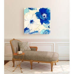 Wall art print and canvas. Kelly Parr, Toile Fleurs I