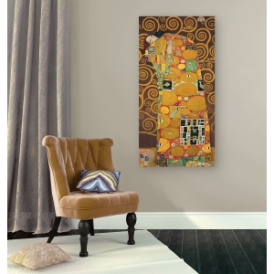 Wall art print and canvas. Gustav Klimt, Tree of Life (Brown Variation) III