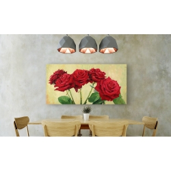 Wall art print and canvas. Angelo Masera, Red Roses