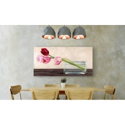 Quadro, stampa su tela. Shin Mills, Modern composition, tulips