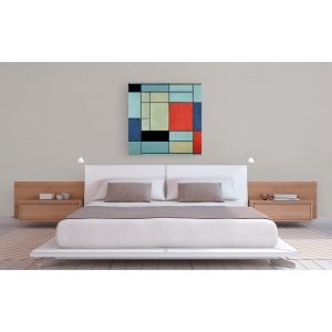 Wall art print and canvas. Piet Mondrian, Composition I
