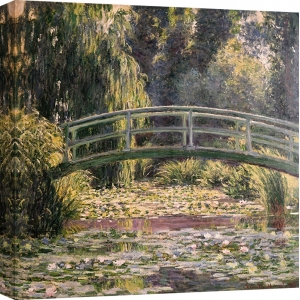Wall art print and canvas. Claude Monet, The Japanese Footbridge, Giverny