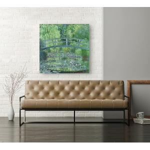 Tableau sur toile. Claude Monet, Lac avec Nymphéas, armonie verte
