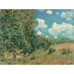 Wall art print and canvas. Alfred Sisley, The Road from Versailles to Saint-Germain