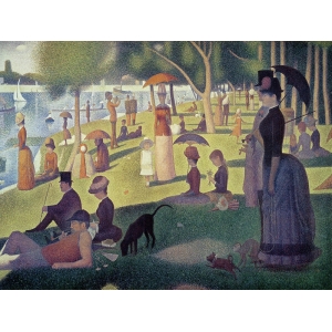 Quadro, stampa su tela. Georges Seurat, Pomeriggio all'isola de La Grande Jatte