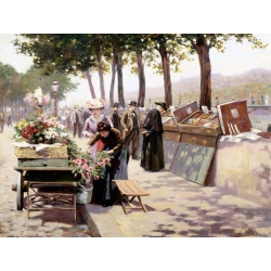 Cuadro en canvas. Jules Antoine Voirin, El largo Sena, París