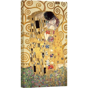 Quadro, stampa su tela. Gustav Klimt, Il Bacio