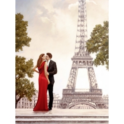 Leinwandbilder. Silver John, Romance in Paris I