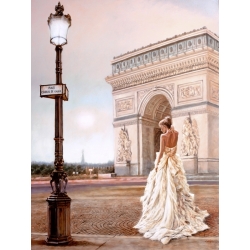Leinwandbilder. Silver John, Romance in Paris II