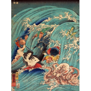  Utagawa, Recovering a jewel from the palace of the dragon king I