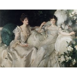 Wall art print and canvas. John Singer Sargent, The Wyndham Sisters (detail)