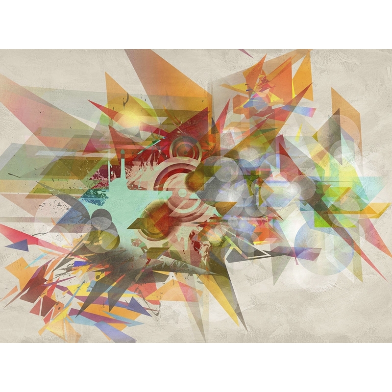 Cuadro abstracto geometrico en canvas. Kaj Rama, Machinery in Motion