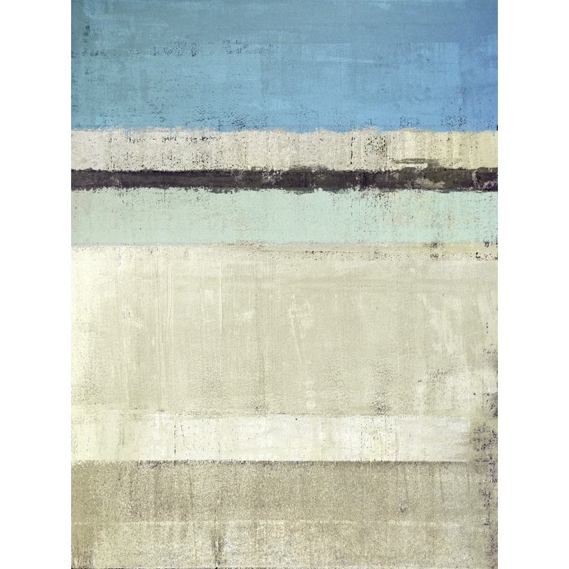 Cuadro abstracto azul en canvas. Ludwig Maun, Horizon 1