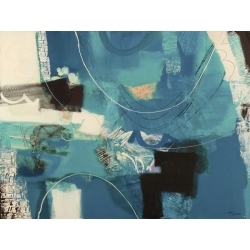 Cuadro abstracto moderno en canvas. Maurizio Piovan, Un viaje