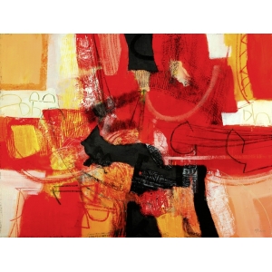 Cuadro abstracto moderno en canvas. Maurizio Piovan, Frente al fuego
