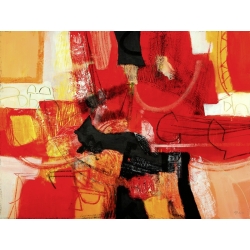 Cuadro abstracto moderno en canvas. Maurizio Piovan, Frente al fuego