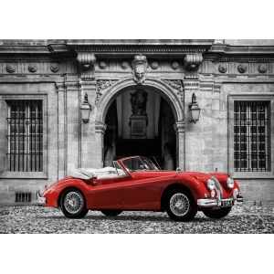 Leinwandbilder. Luxury Car in front of Classic Palace